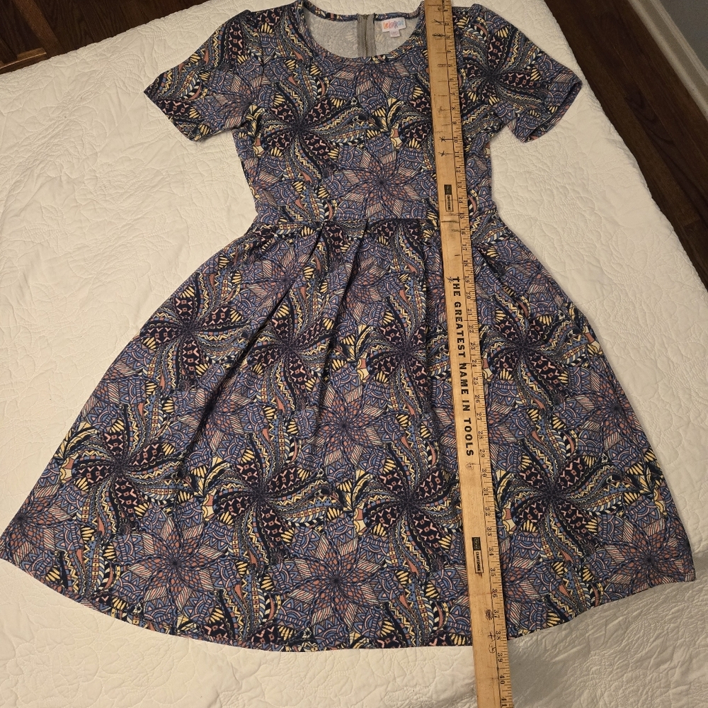 LuLaRoe Multicolor Patterned Dress